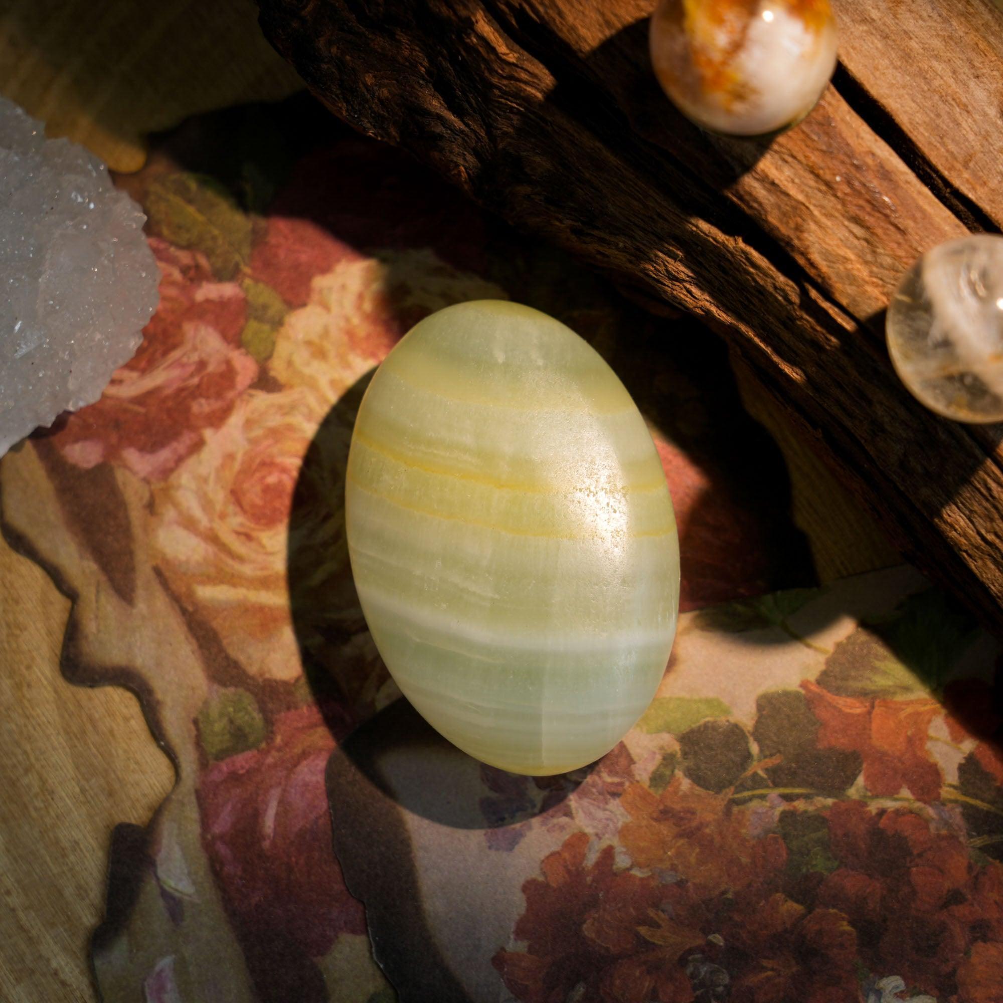 Afghan Jade Palm Stone - helmsman - crystal