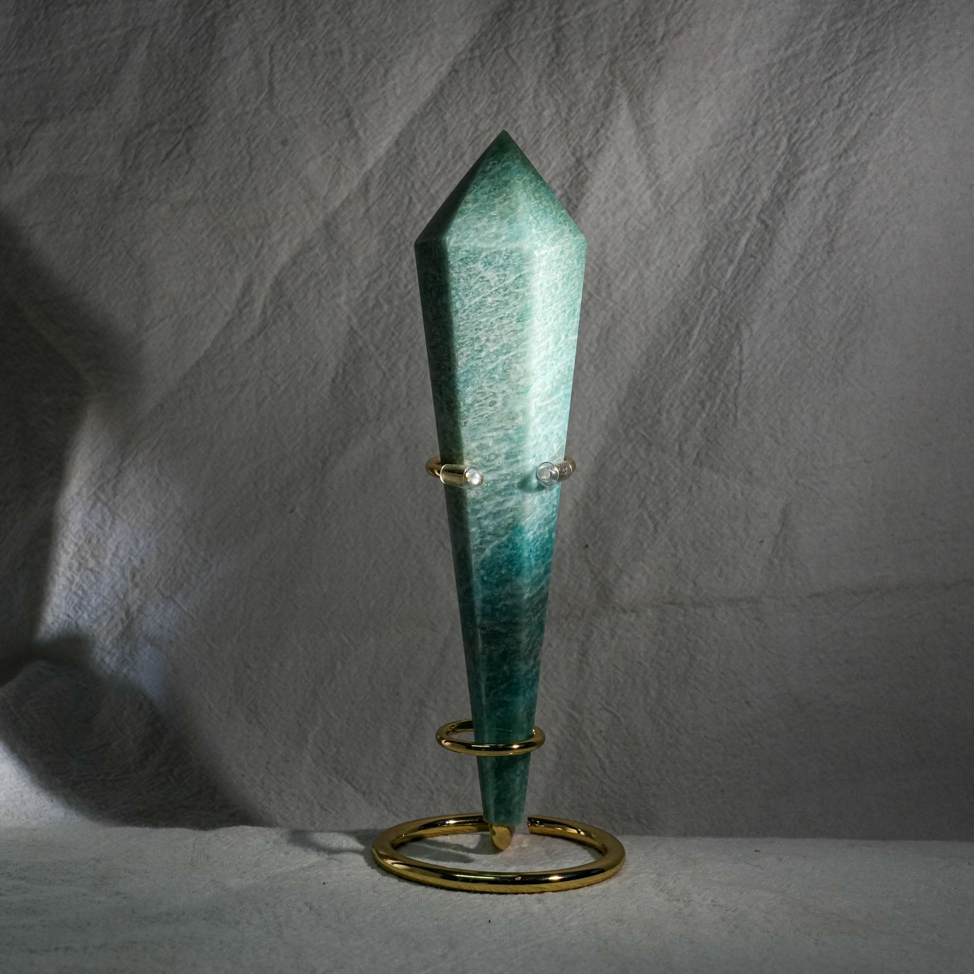 Amazonite Wand Ornament - helmsman - crystal