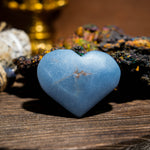 Angelite Heart - helmsman - crystal