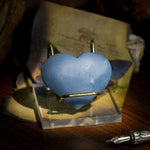 Angelite Heart - helmsman - crystal