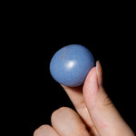 Angelite Tumbled Stone Set - helmsman - crystal