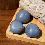 Angelite Tumbled Stone Set - helmsman - crystal