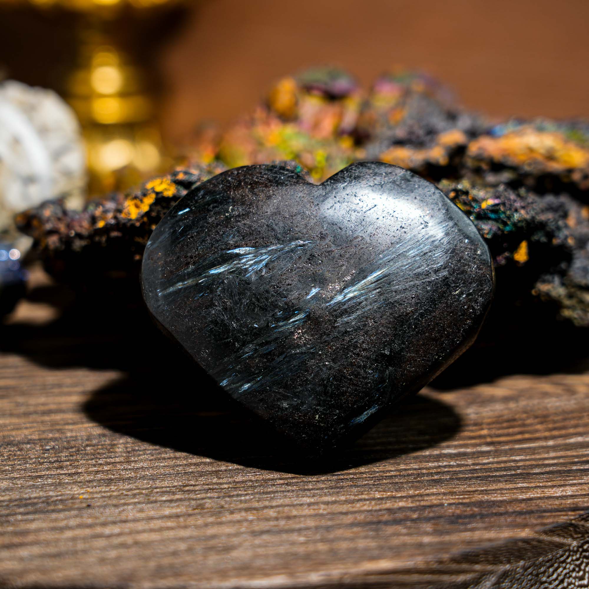 Astrophyllite Heart - helmsman - crystal