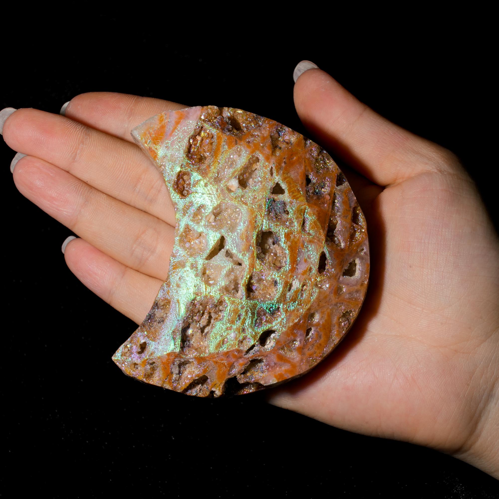 Aura Sphalerite Moon - helmsman - crystal