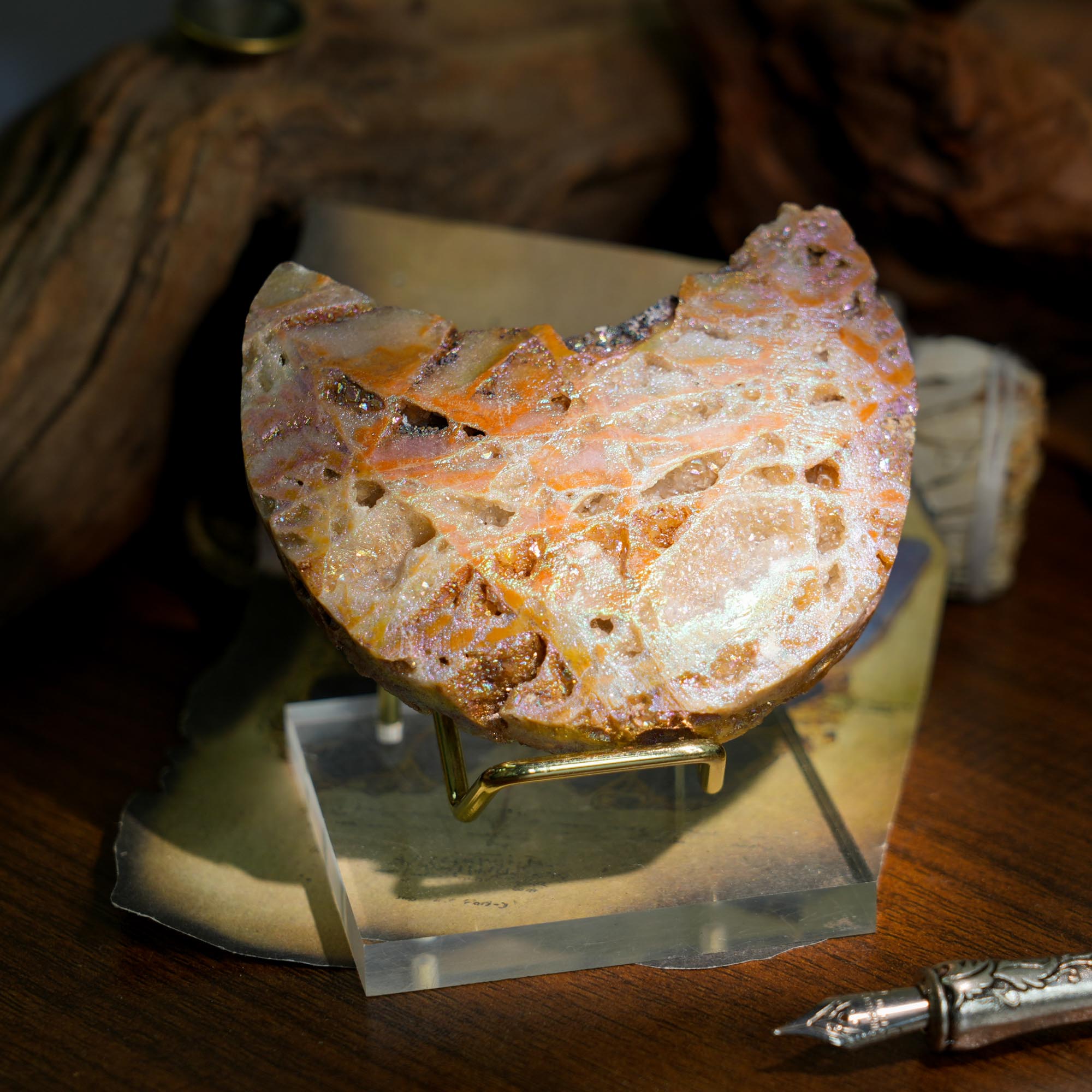 Aura Sphalerite Moon - helmsman - crystal
