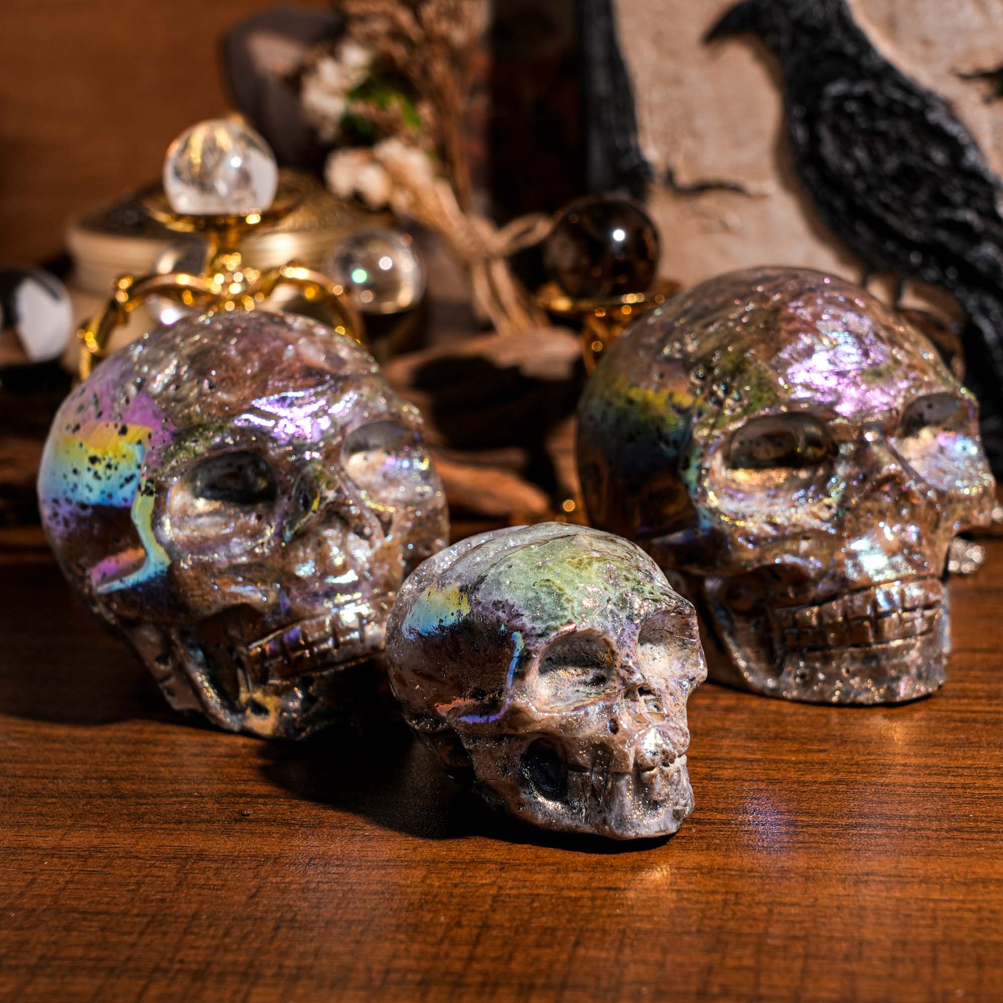 Aura Sphalerite Skull - helmsman - crystal