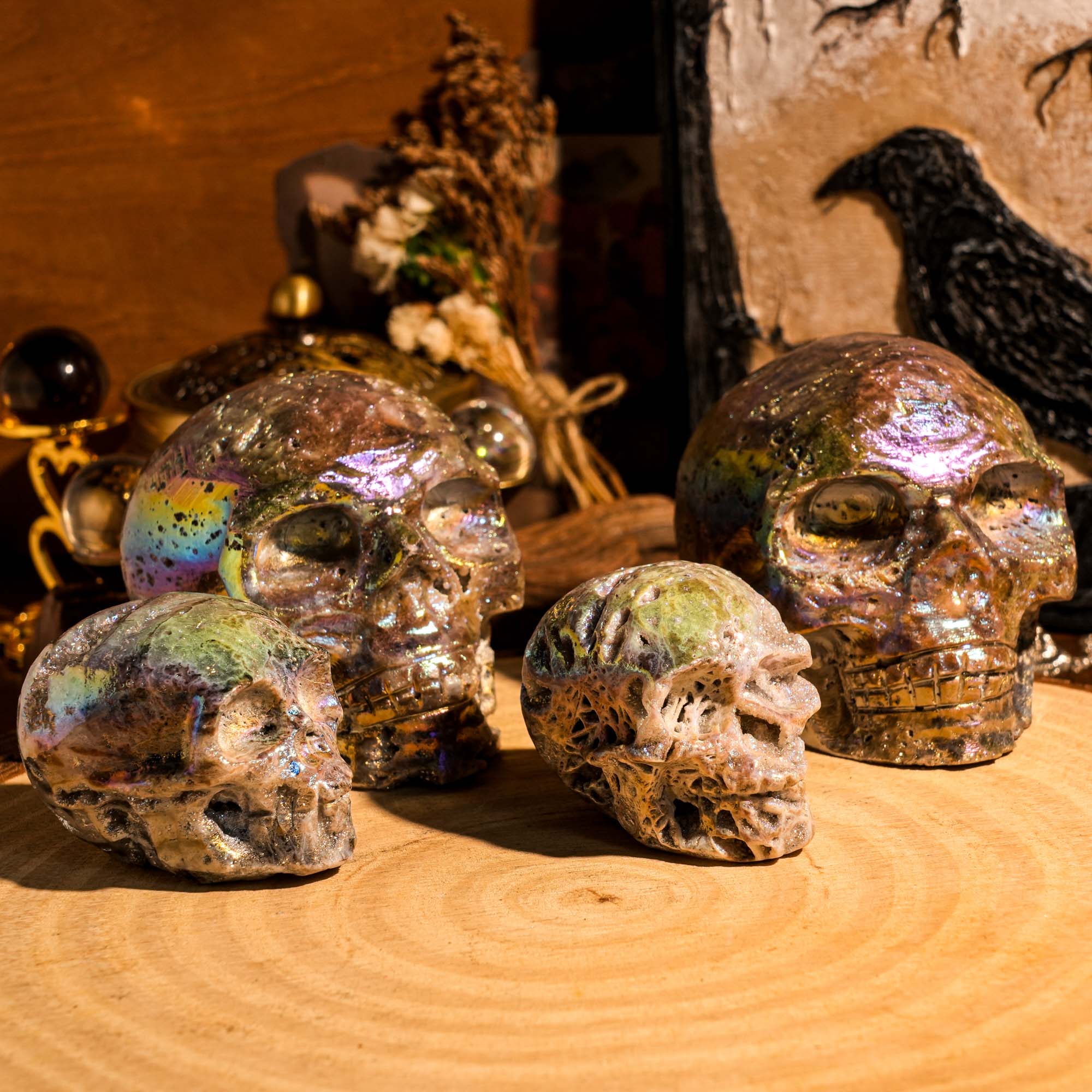 Aura Sphalerite Skull - helmsman - crystal