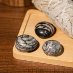 Black Network Tumbled Stone Set - helmsman - crystal