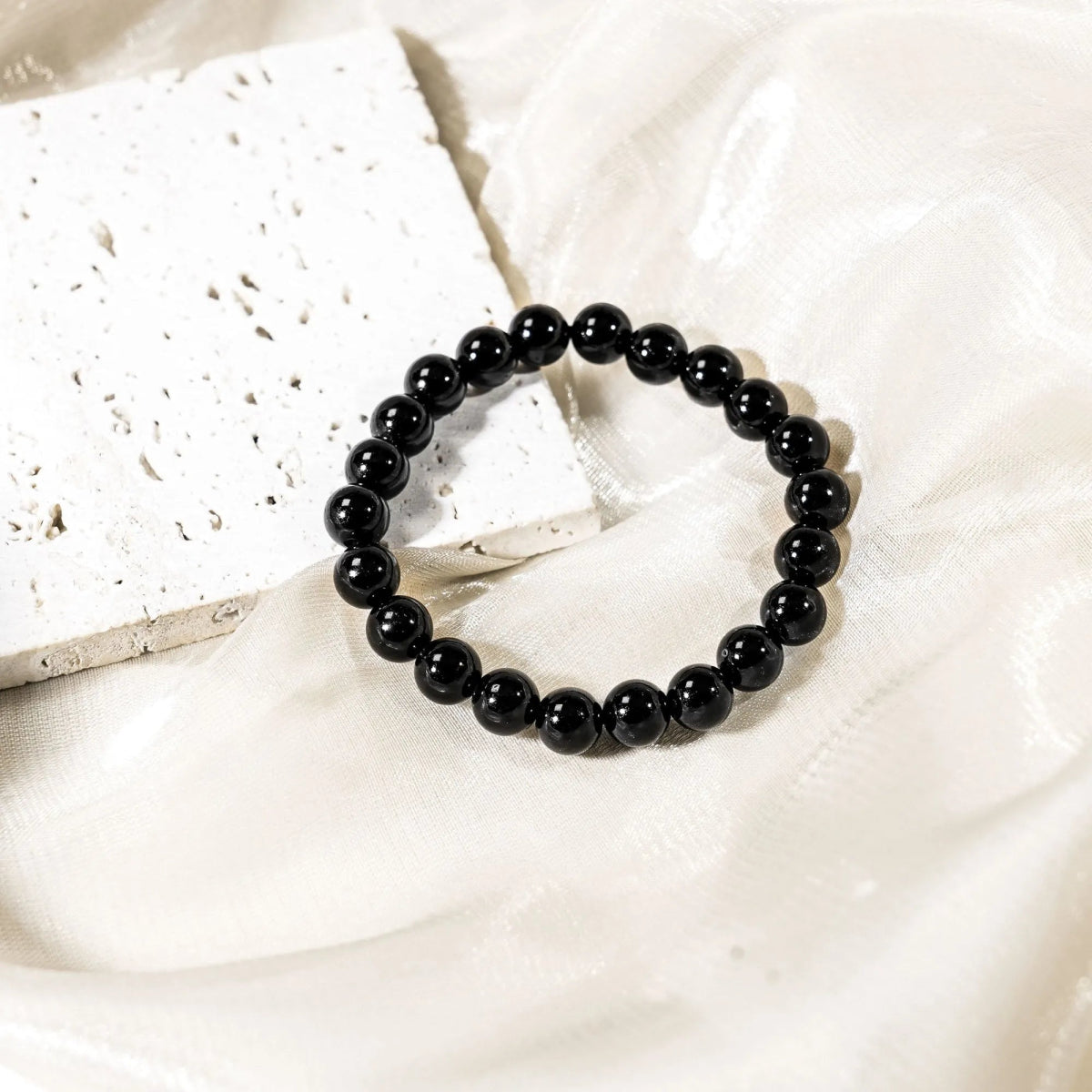 Black Obsidian Bracelet - helmsman - crystal