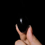 Black Obsidian Tumbled Stone Set - helmsman - crystal