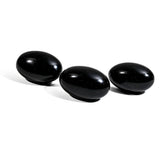 Black Obsidian Tumbled Stone Set - helmsman - crystal