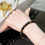 Black Onyx Bracelet - helmsman - crystal
