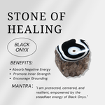 Black Onyx Bracelet - helmsman - crystal