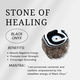 Black Onyx Bracelet - helmsman - crystal