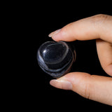 Black Onyx Mini Heart Set - helmsman - crystal