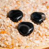 Black Onyx Mini Heart Set - helmsman - crystal