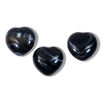 Black Onyx Mini Heart Set - helmsman - crystal