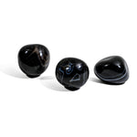 Black Onyx Tumbled Stone Set - helmsman - crystal
