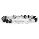 Black Rutilated Quartz Bracelet - helmsman - crystal