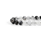 Black Rutilated Quartz Bracelet - helmsman - crystal