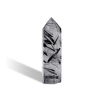 Black Rutilated Quartz Point - helmsman - crystal