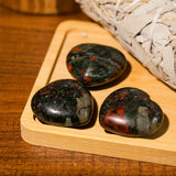 Blood Stone Mini Heart Set - helmsman - crystal