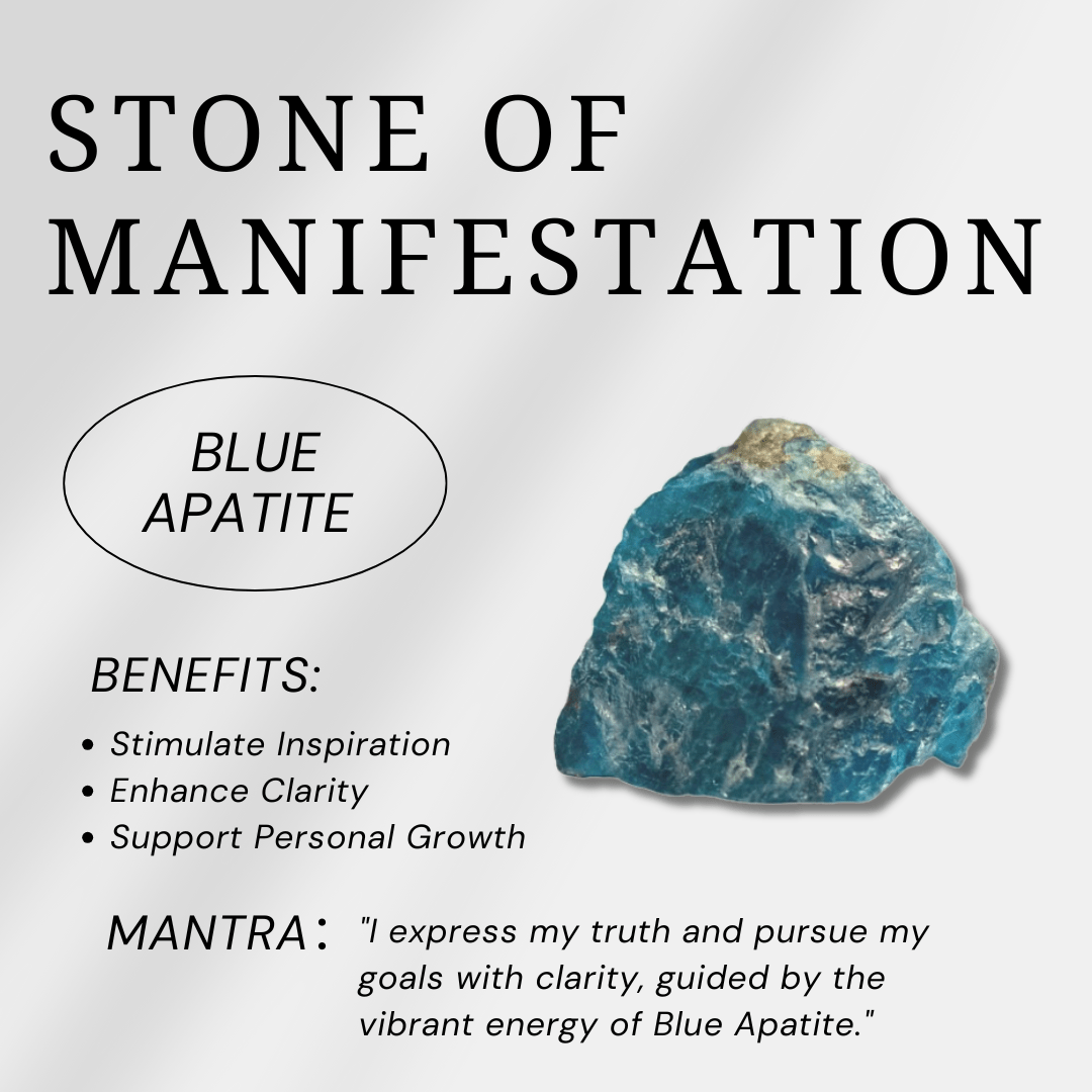 Blue Apatite Heart - helmsman - crystal