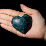 Blue Apatite Heart - helmsman - crystal