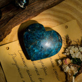 Blue Apatite Heart - helmsman - crystal