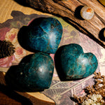 Blue Apatite Heart - helmsman - crystal