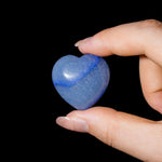 Blue Aventurine Mini Heart Set - helmsman - crystal