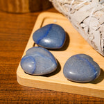 Blue Aventurine Mini Heart Set - helmsman - crystal