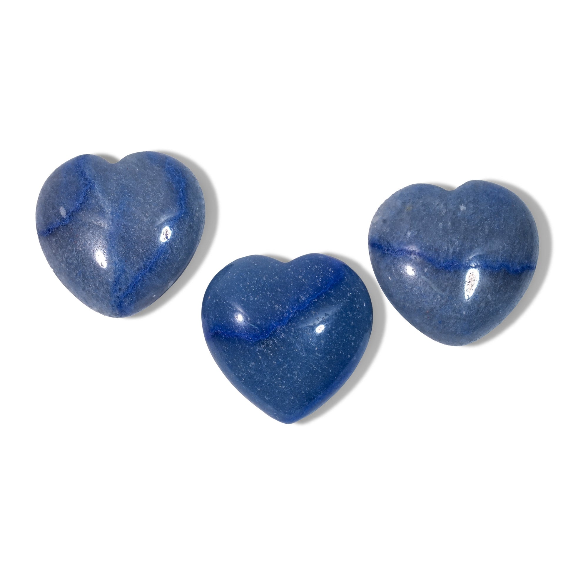Blue Aventurine Mini Heart Set - helmsman - crystal