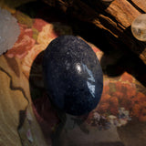 Blue Aventurine Palm Stone - helmsman - crystal
