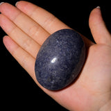 Blue Aventurine Palm Stone - helmsman - crystal