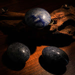 Blue Aventurine Palm Stone - helmsman - crystal