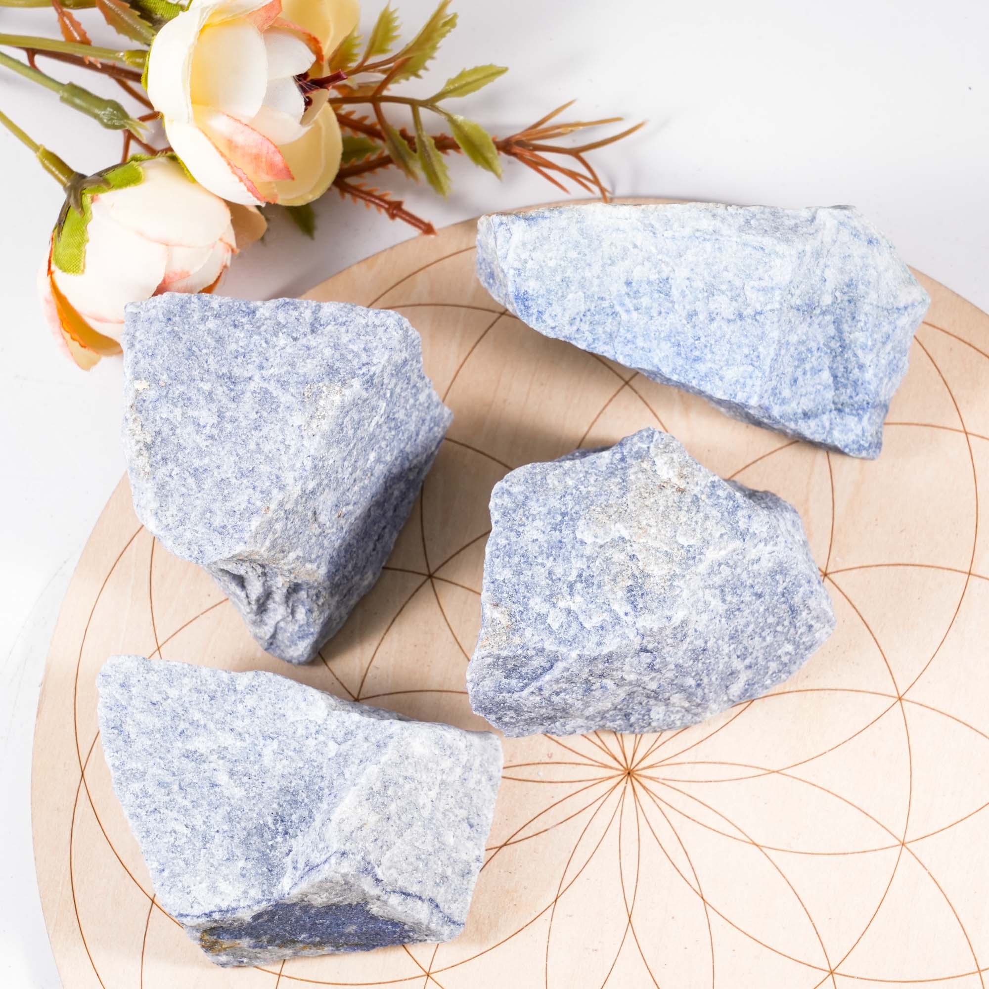 Blue Aventurine Rough - helmsman - crystal