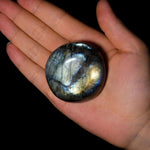 Blue Labradorite Palm Stones - helmsman - crystal