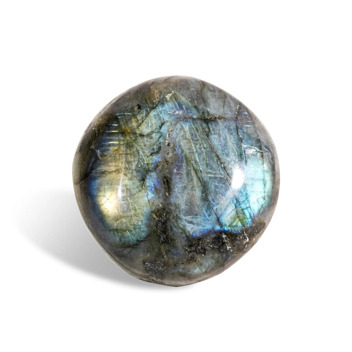 Blue Labradorite Palm Stones - helmsman - crystal