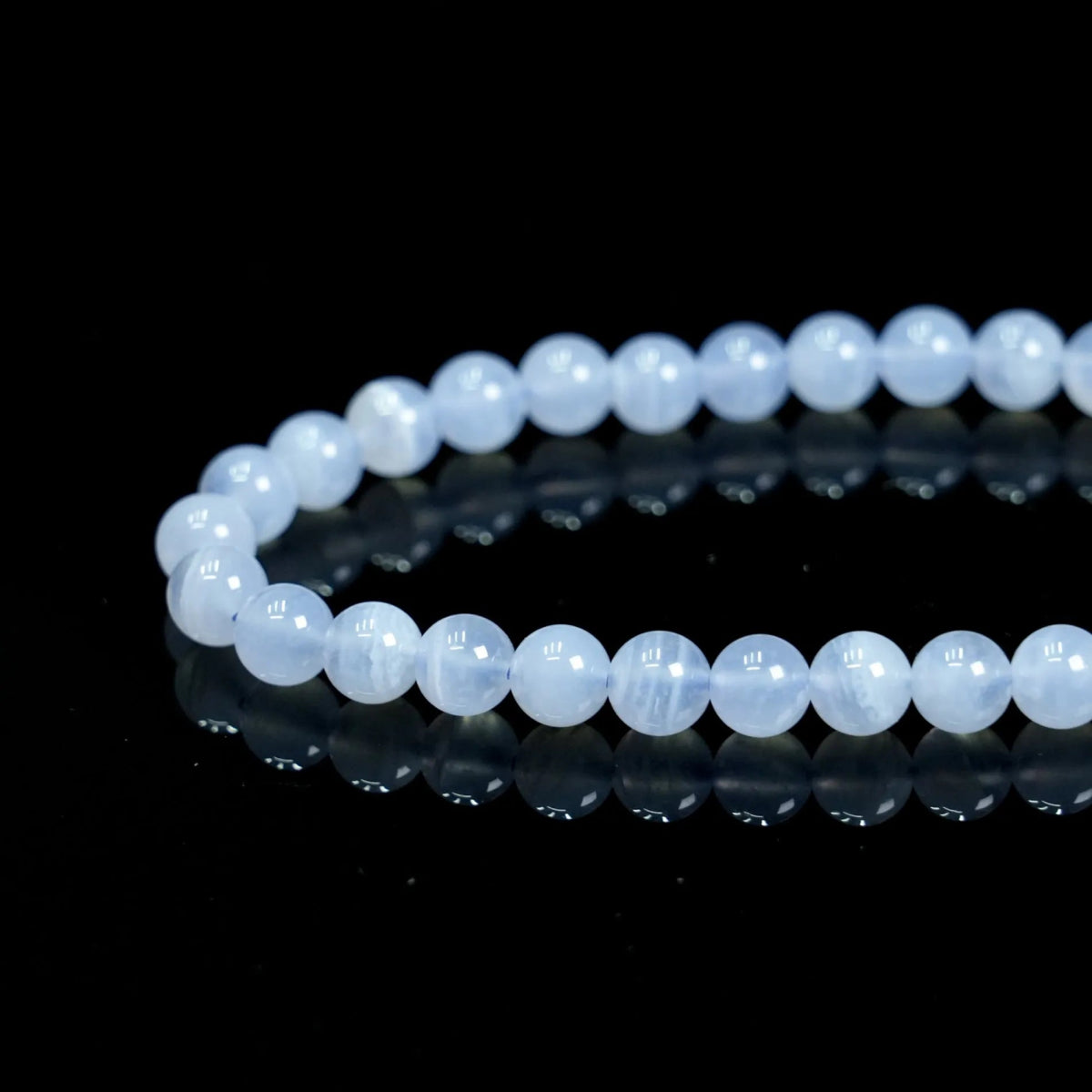 Blue Lace Agate Bracelet - helmsman - crystal