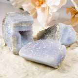 Blue Lace Agate Rough - helmsman - crystal