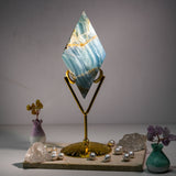 Blue Onyx Diamond Ornament - helmsman - crystal