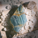 Blue Onyx Diamond Ornament - helmsman - crystal