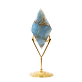 Blue Onyx Diamond Ornament - helmsman - crystal