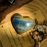 Blue Onyx Heart - helmsman - crystal