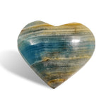 Blue Onyx Heart - helmsman - crystal