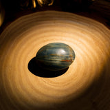 Blue Onyx Palm Stone - helmsman - crystal