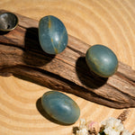 Blue Onyx Tumbled Stone Set - helmsman - crystal