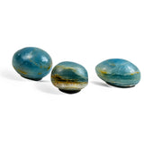 Blue Onyx Tumbled Stone Set - helmsman - crystal