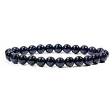 Blue Sandstone Bracelet - helmsman - crystal